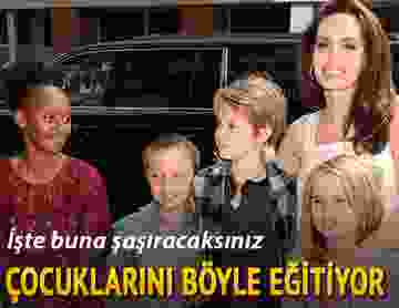 İşte buna şaşıracaksınız: Angelina çocuklarını...